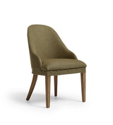 Florence Linen Dining Chair - Dark Lichen