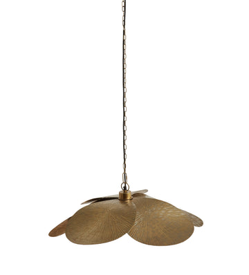 Florie Iron Pendant Light - Antique Brass