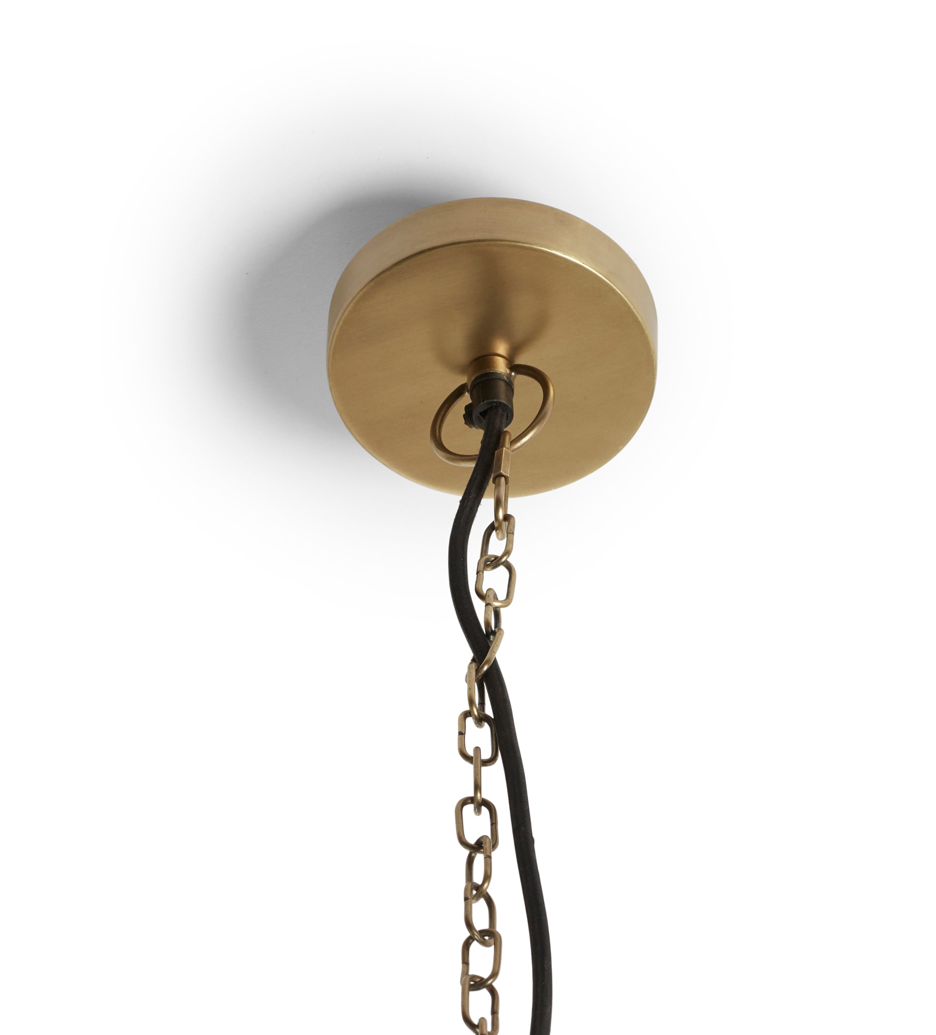 Florie Iron Pendant Light - Antique Brass