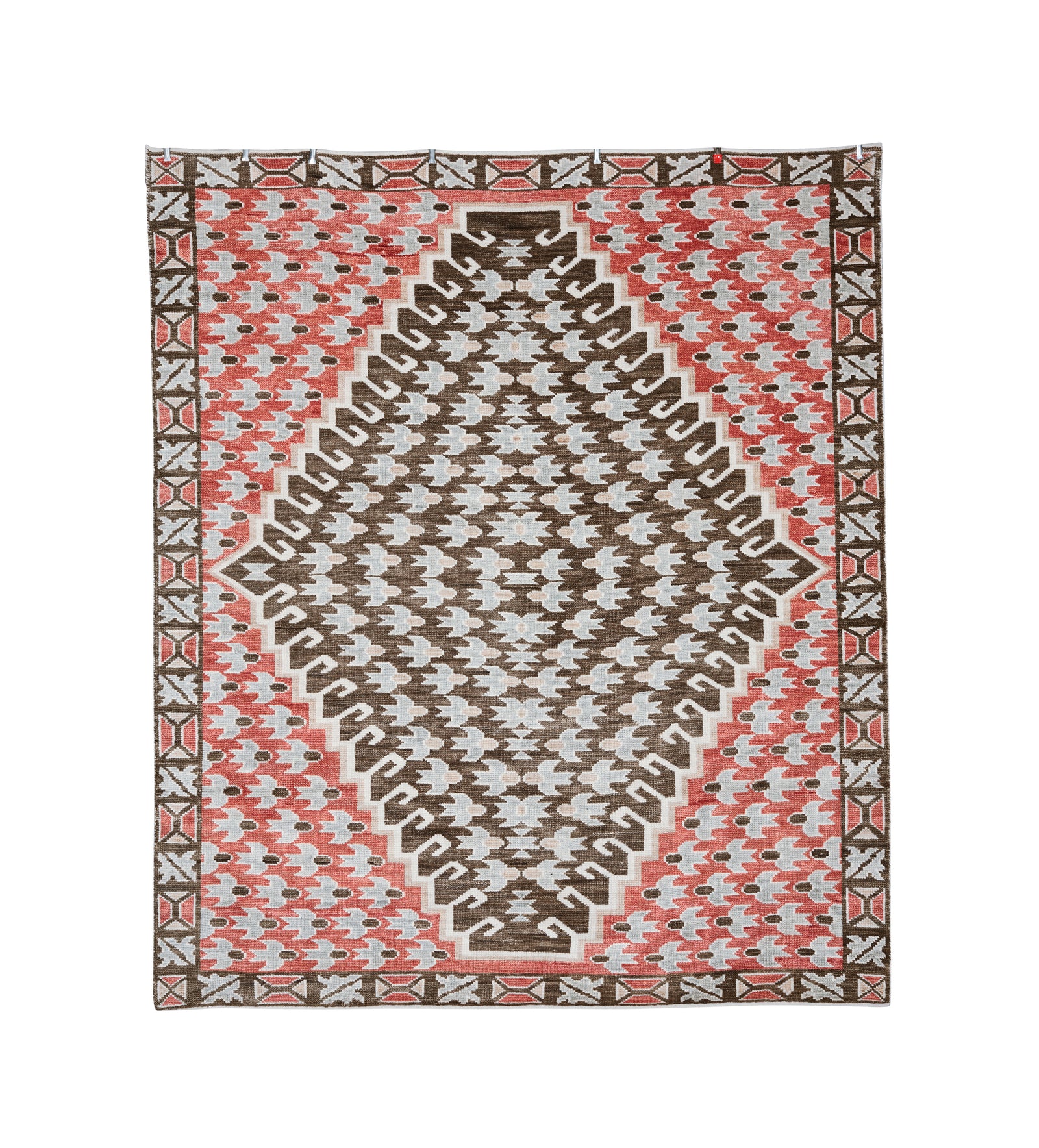 Florine Rug 244x305cm - Red/Dark Taupe
