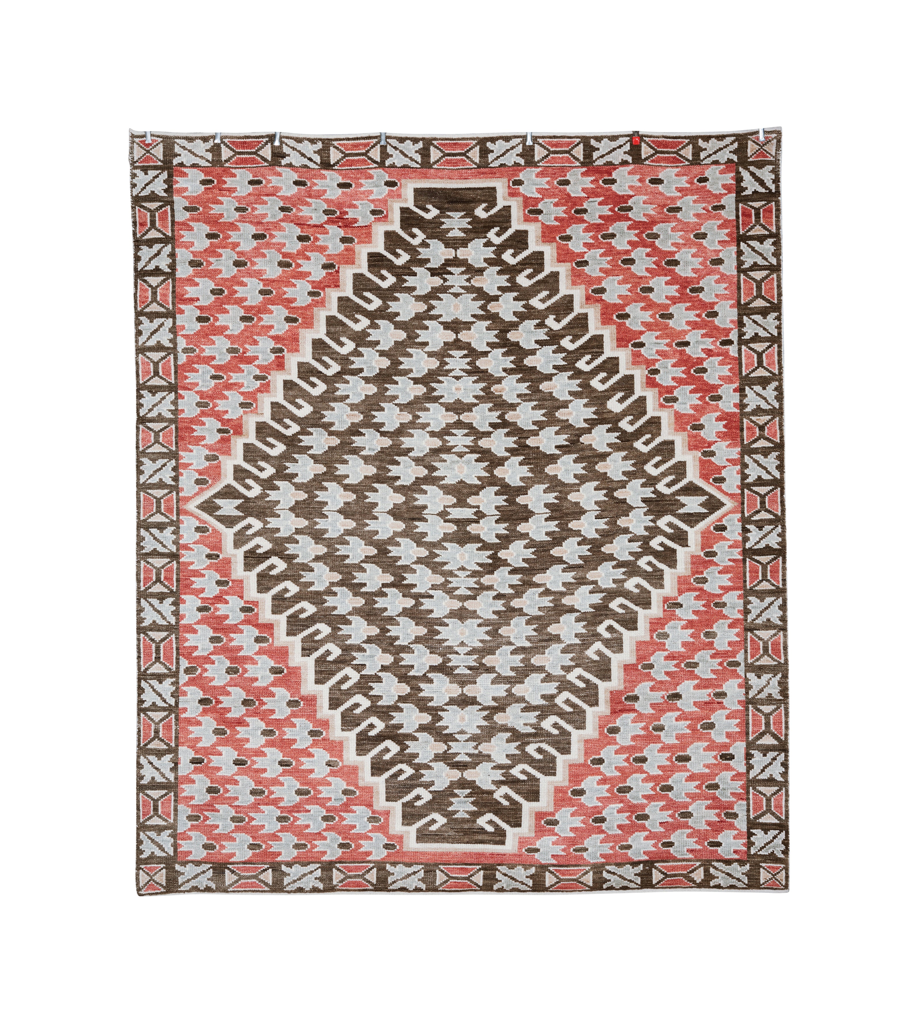 Florine Rug 244x305cm - Red/Dark Taupe
