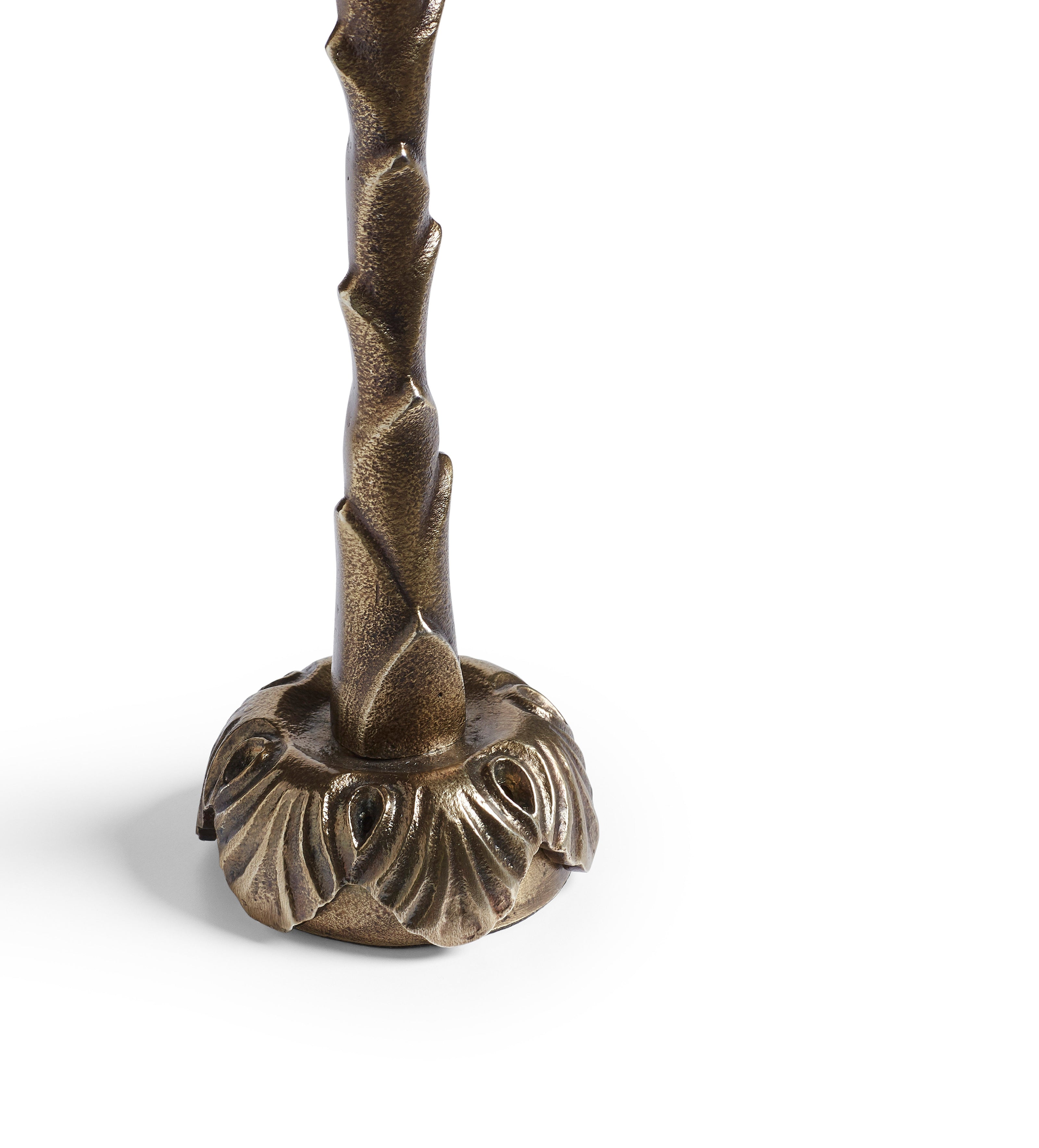 Floris Candle Holder Pair - Antique Brass