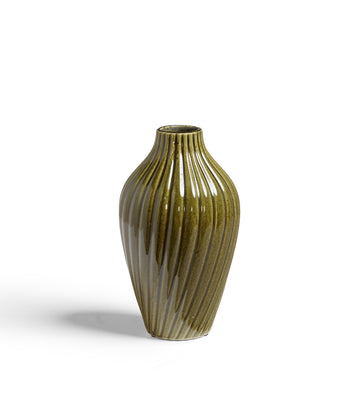 Flusso Large Twist Vase - Green
