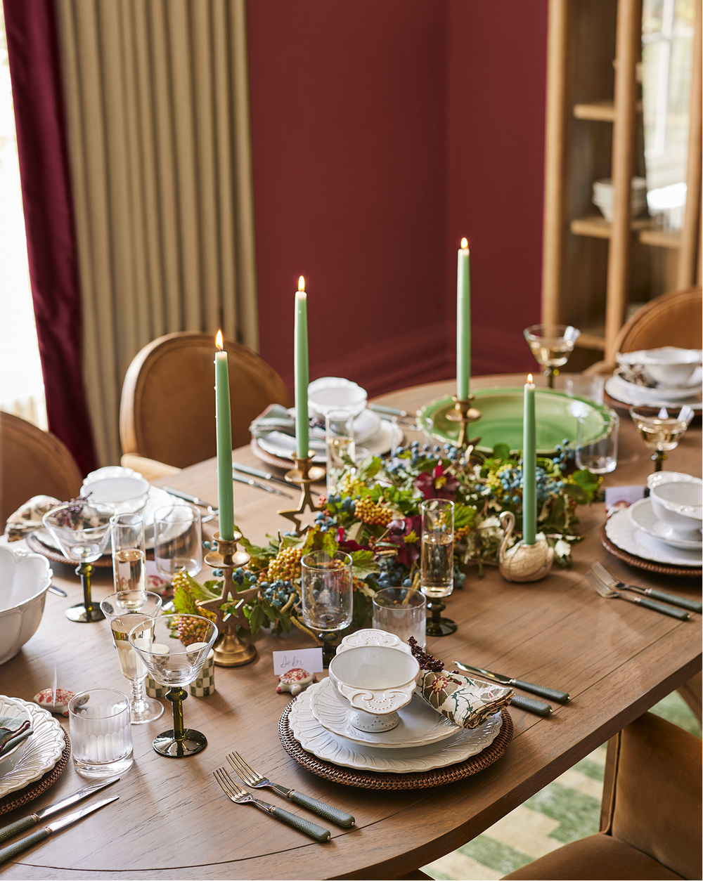 A festive tablescape.