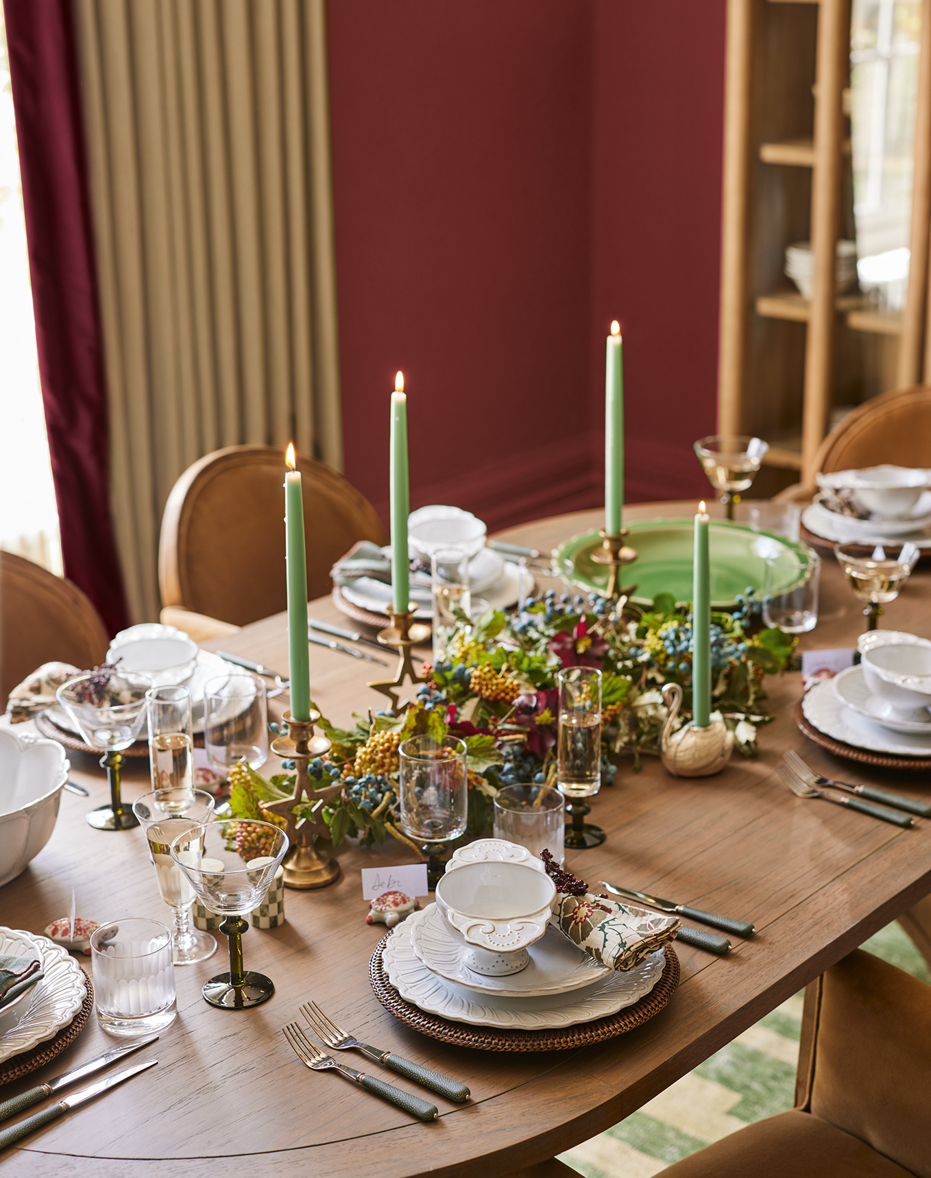 A festive tablescape.