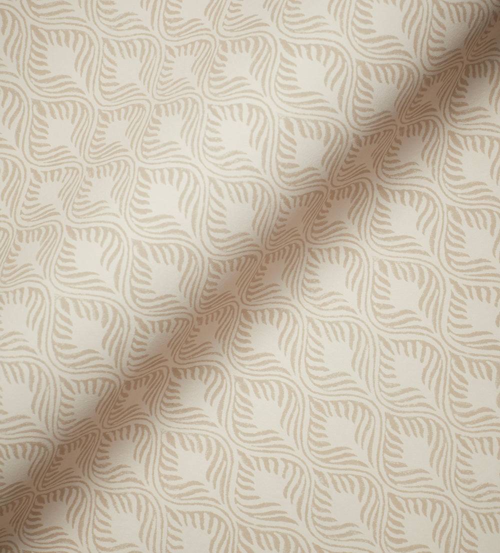 Ghini Wallpaper, A4 Sample - Oatmeal