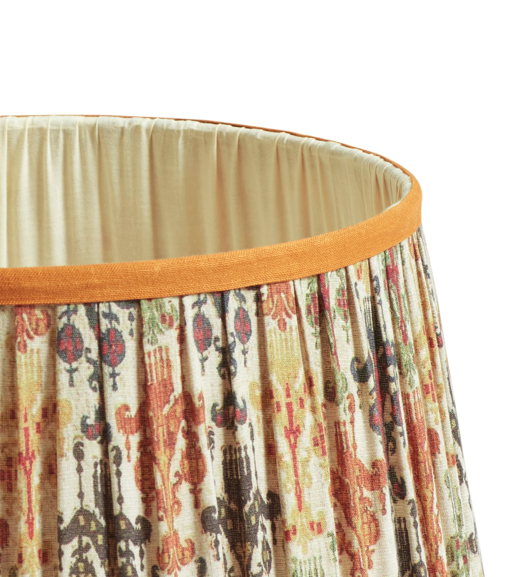 Girandole Pleated Linen Lampshade 35cm - Multi