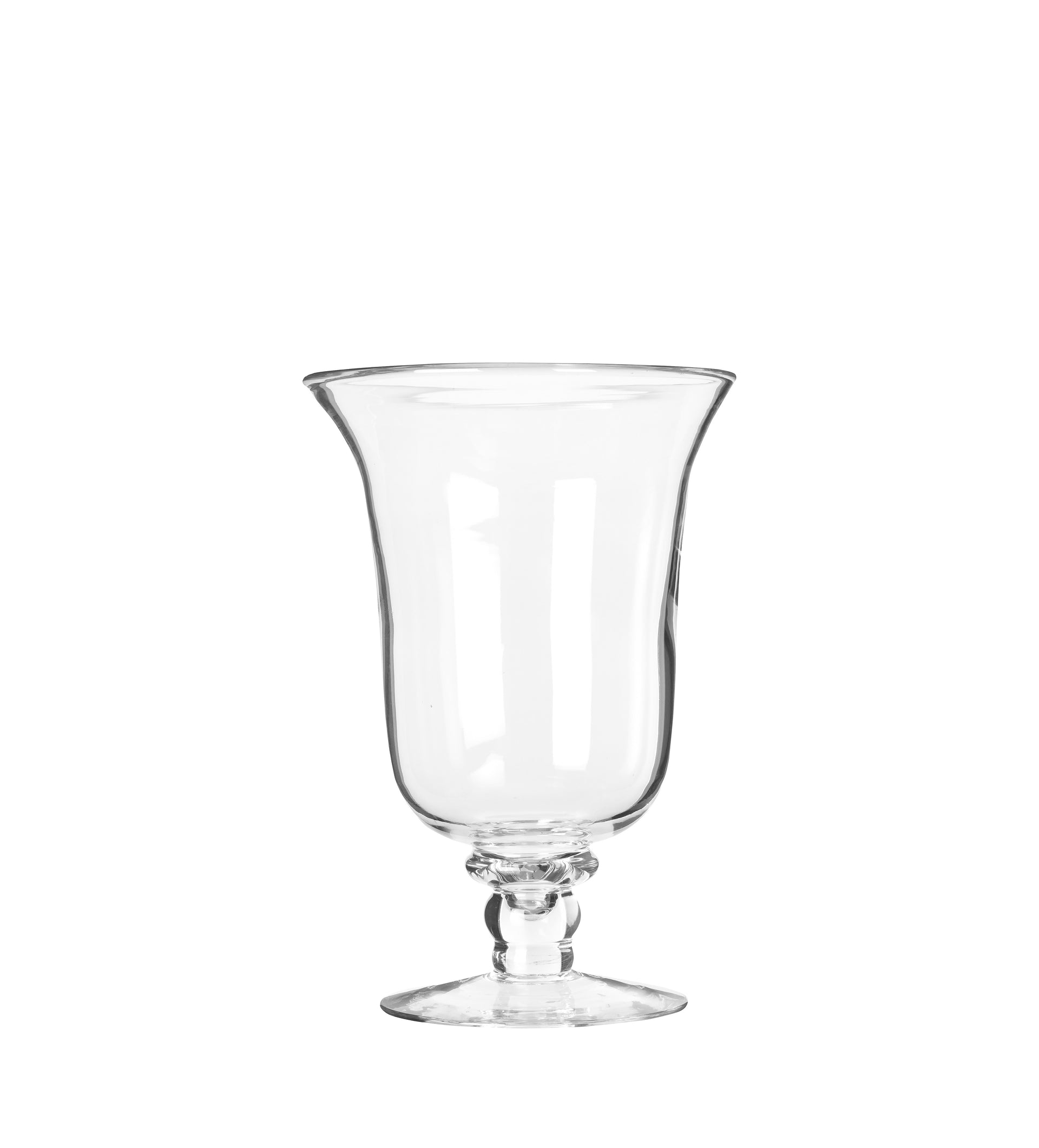 Glass Hurricane Vase Candle Holder Medium Clear