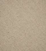 Glin Linen Ottoman - Wild Oats Wide Herringbone