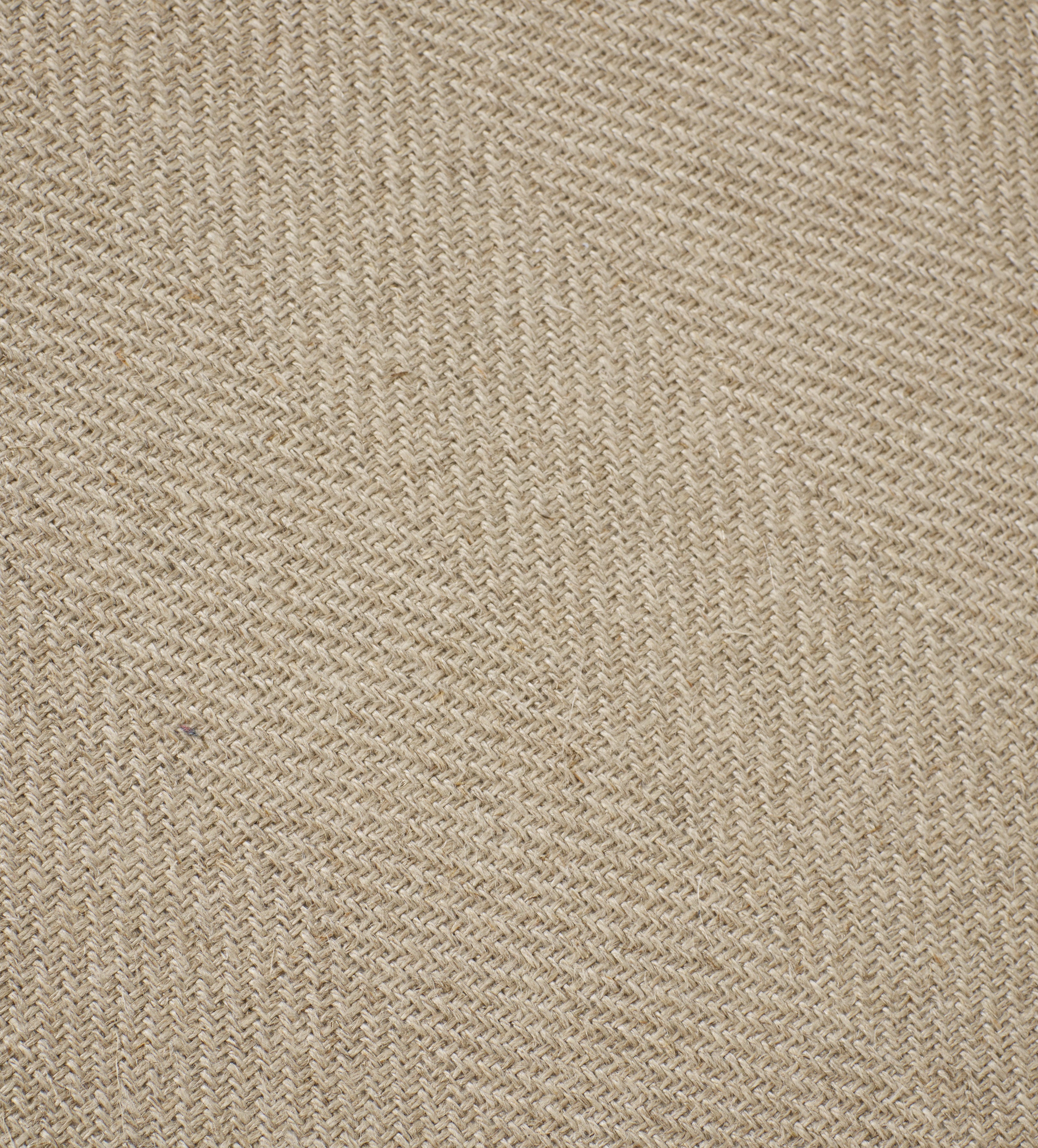 Glin Linen Ottoman - Wild Oats Wide Herringbone