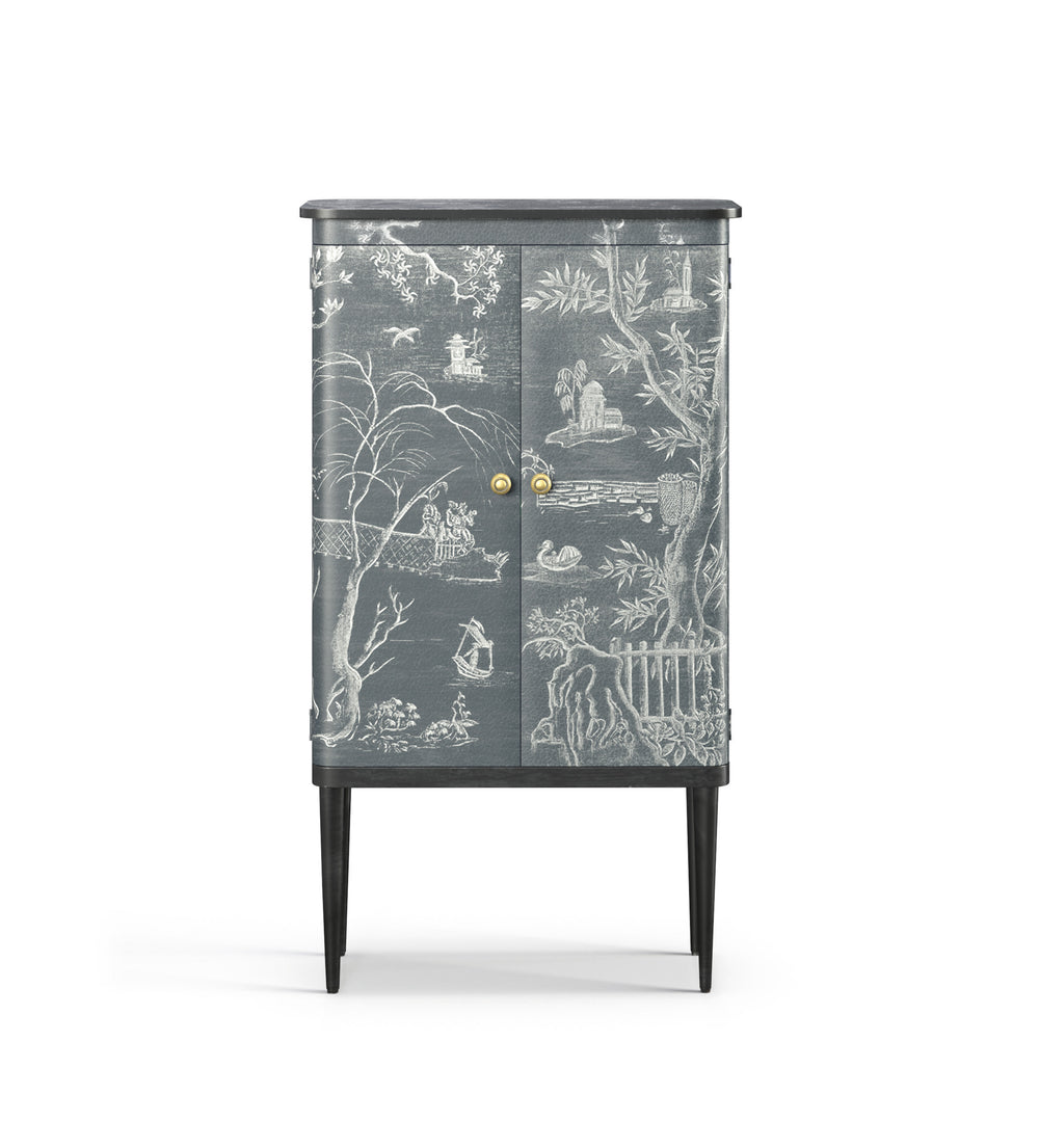 Gonglin Wine Cabinet - Petrol