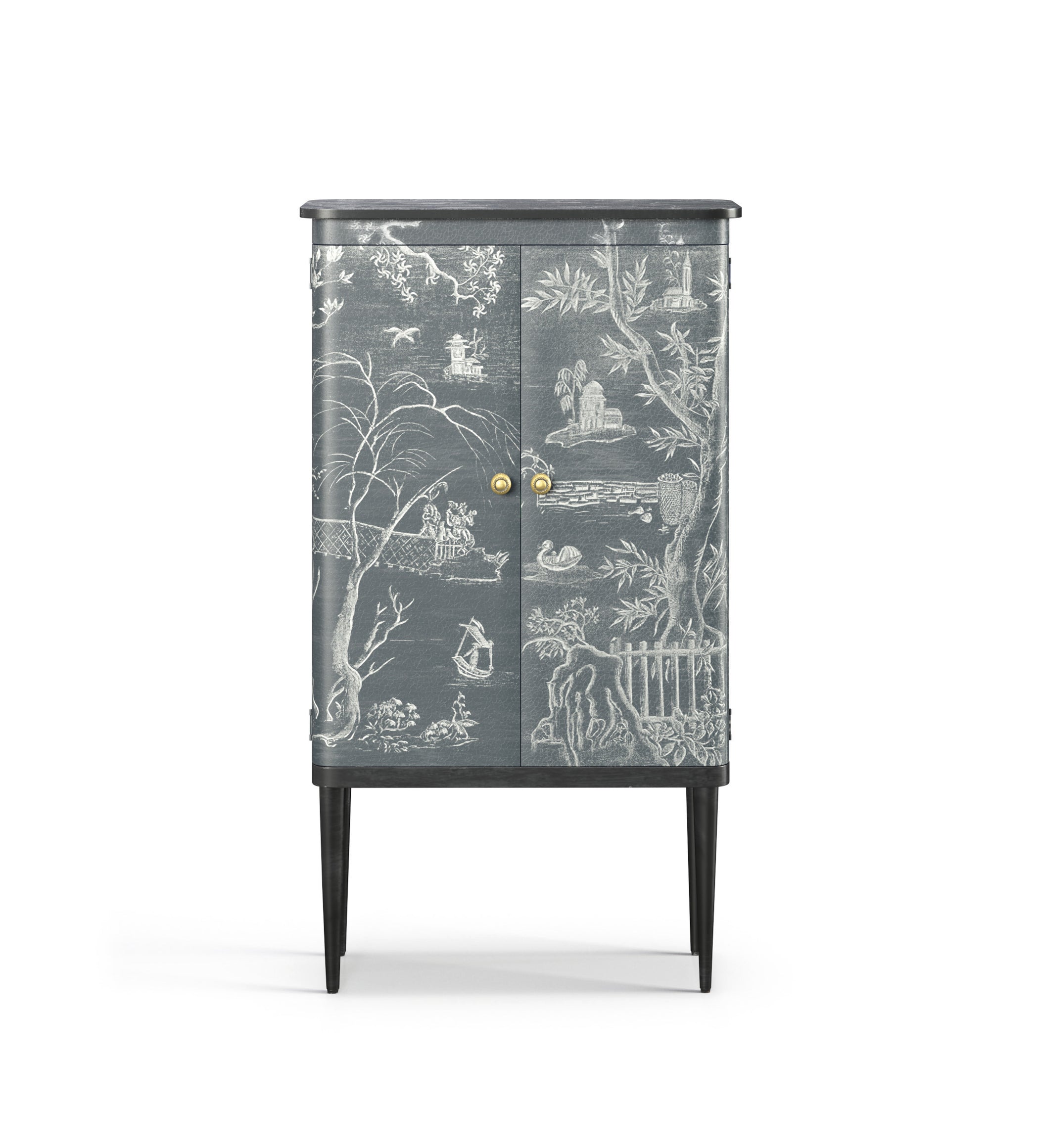 Gonglin Wine Cabinet - Petrol
