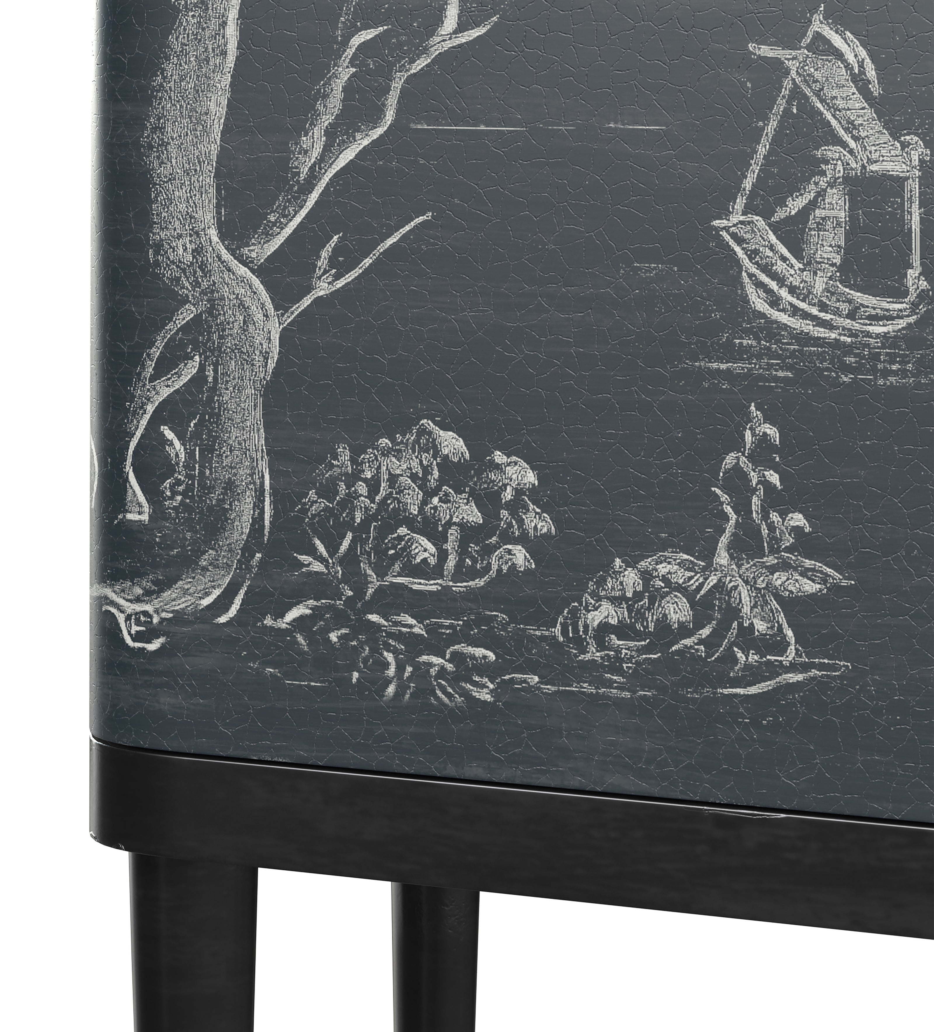 Gonglin Wine Cabinet - Petrol