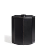 Gonia Wastepaper Bin with Lid - Rubbed Black