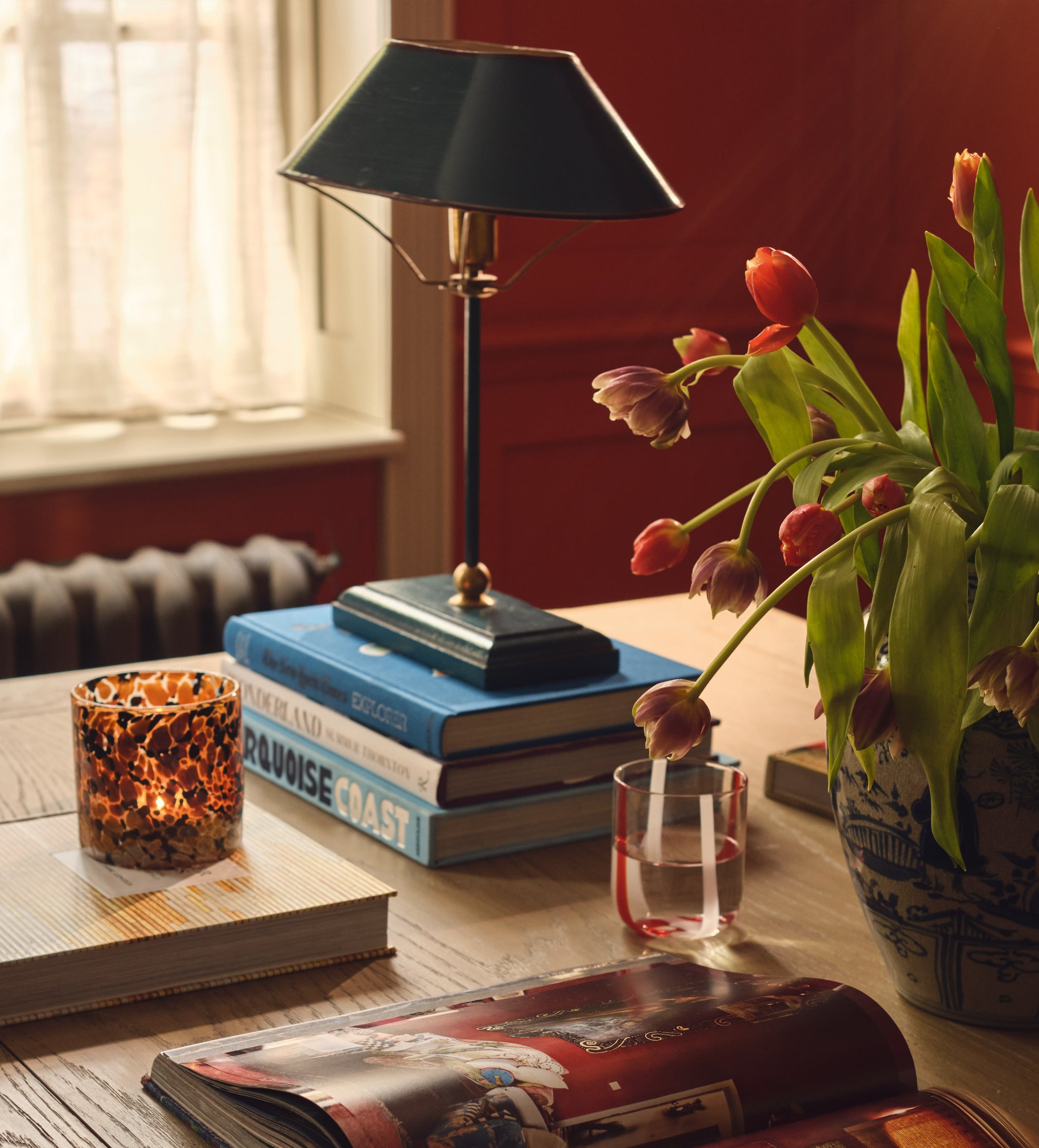 Grisewood Lamp and Shade - Petrol