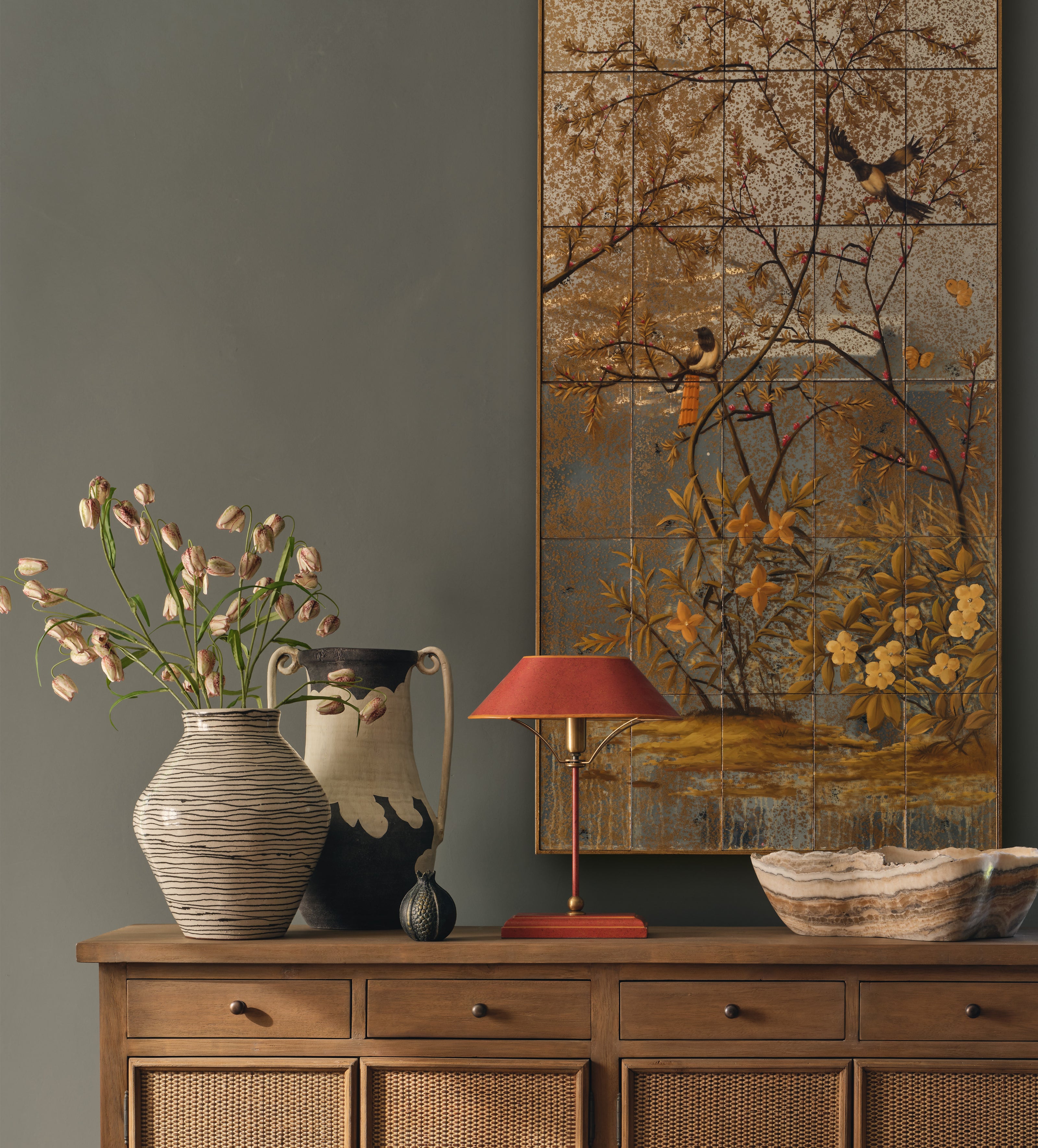 Grisewood Table Lamp and Shade - Loganberry