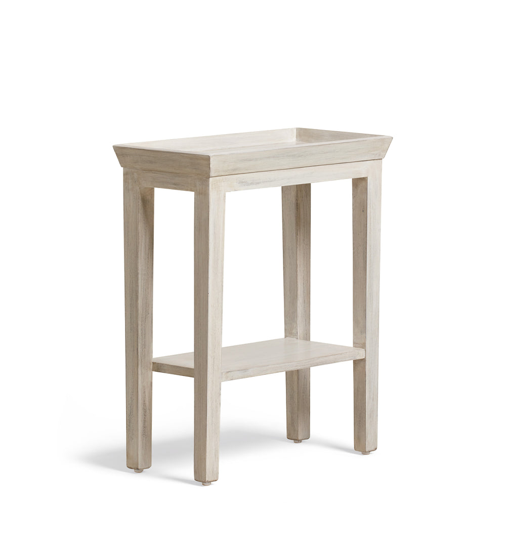 Gustavian Sofa Side Table - Washed Grey