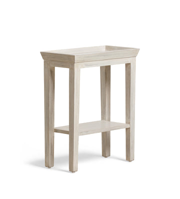 Gustavian Sofa Side Table - Washed Grey