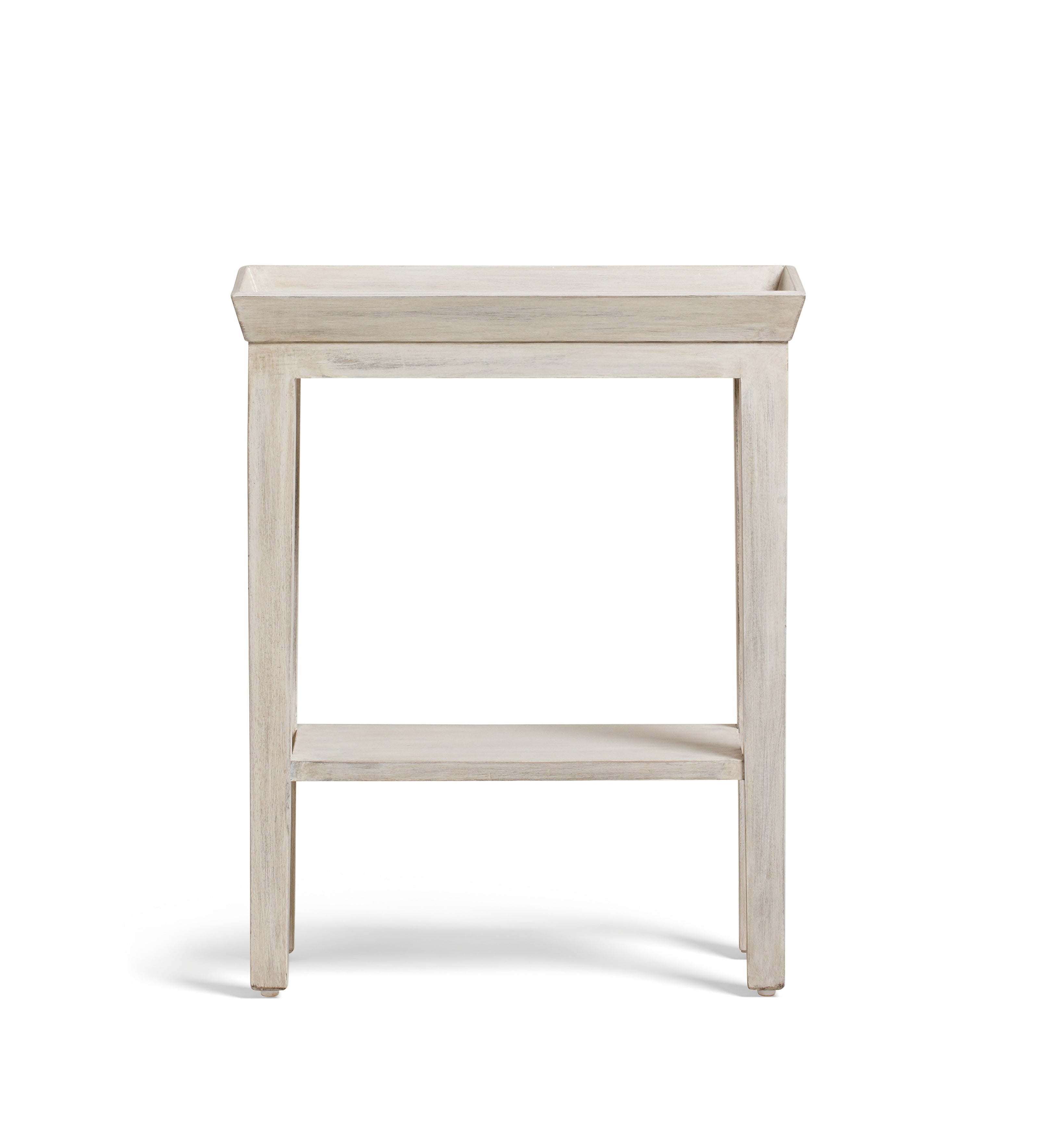 Gustavian Sofa Side Table - Washed Grey
