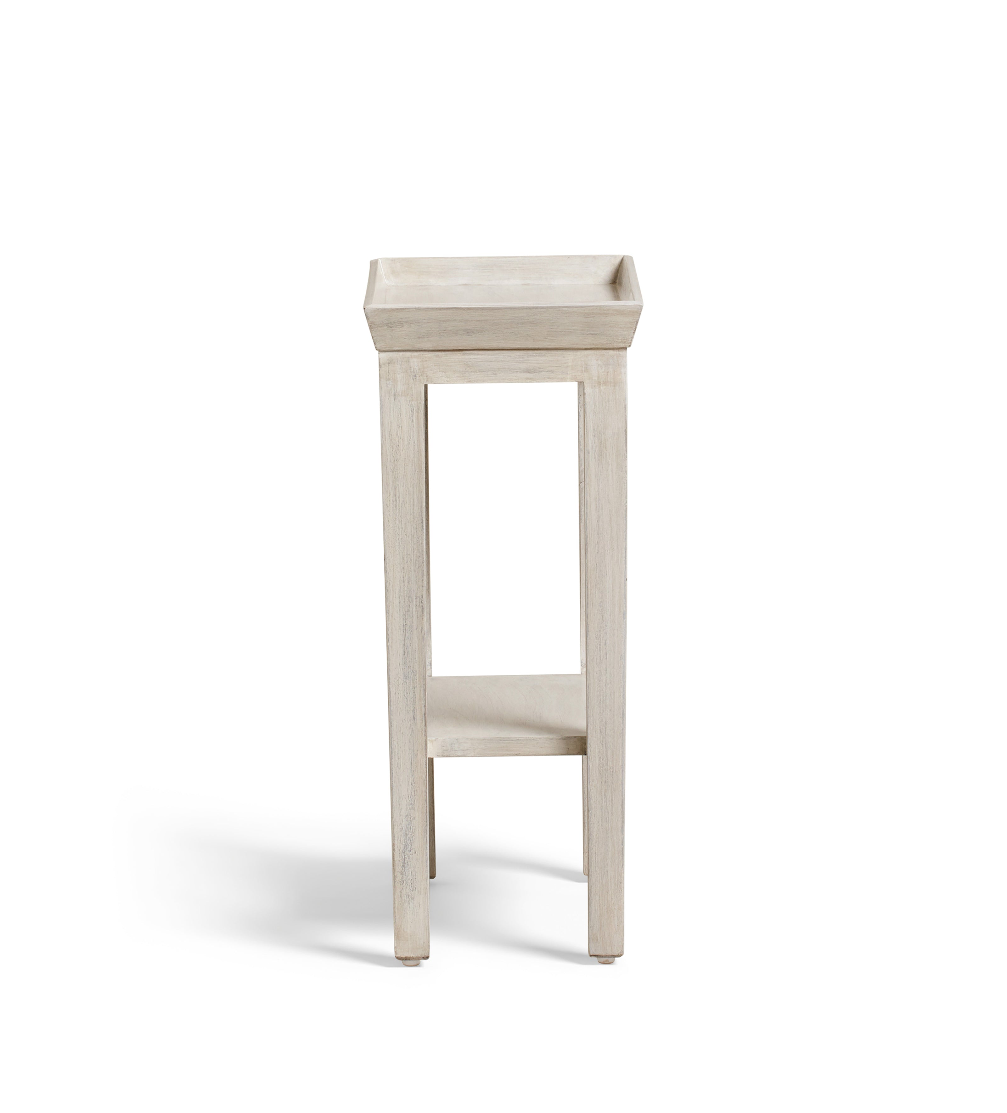 Gustavian Sofa Side Table - Washed Grey
