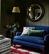 Gustavian Sofa Side Table - Ebony/Brown