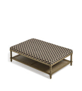 Gwendolen Serigraph Coffee Table/Ottoman - Black/Natural
