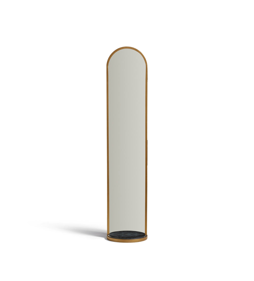 Hark Standing Mirror - Marble/Brass