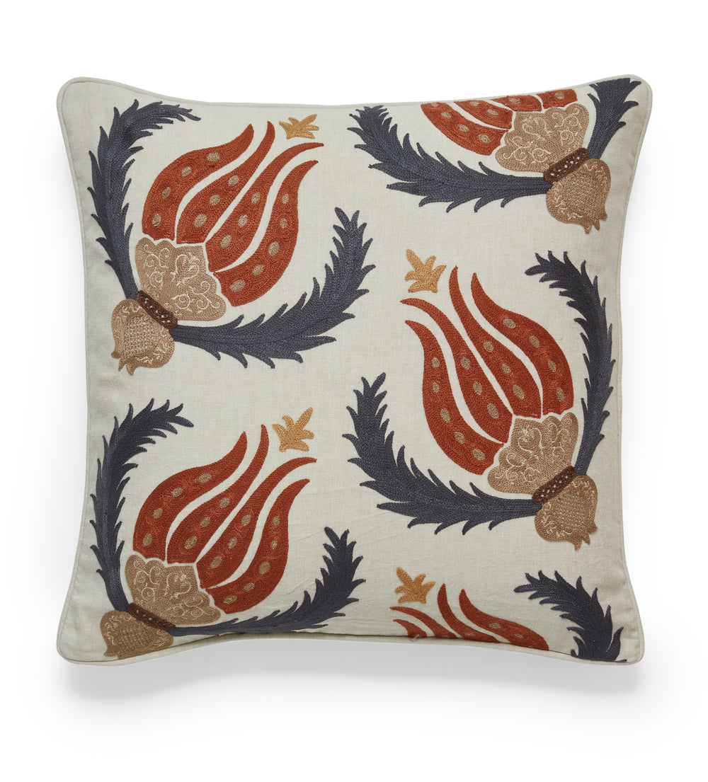 Hazra Cushion Cover - Warm Red