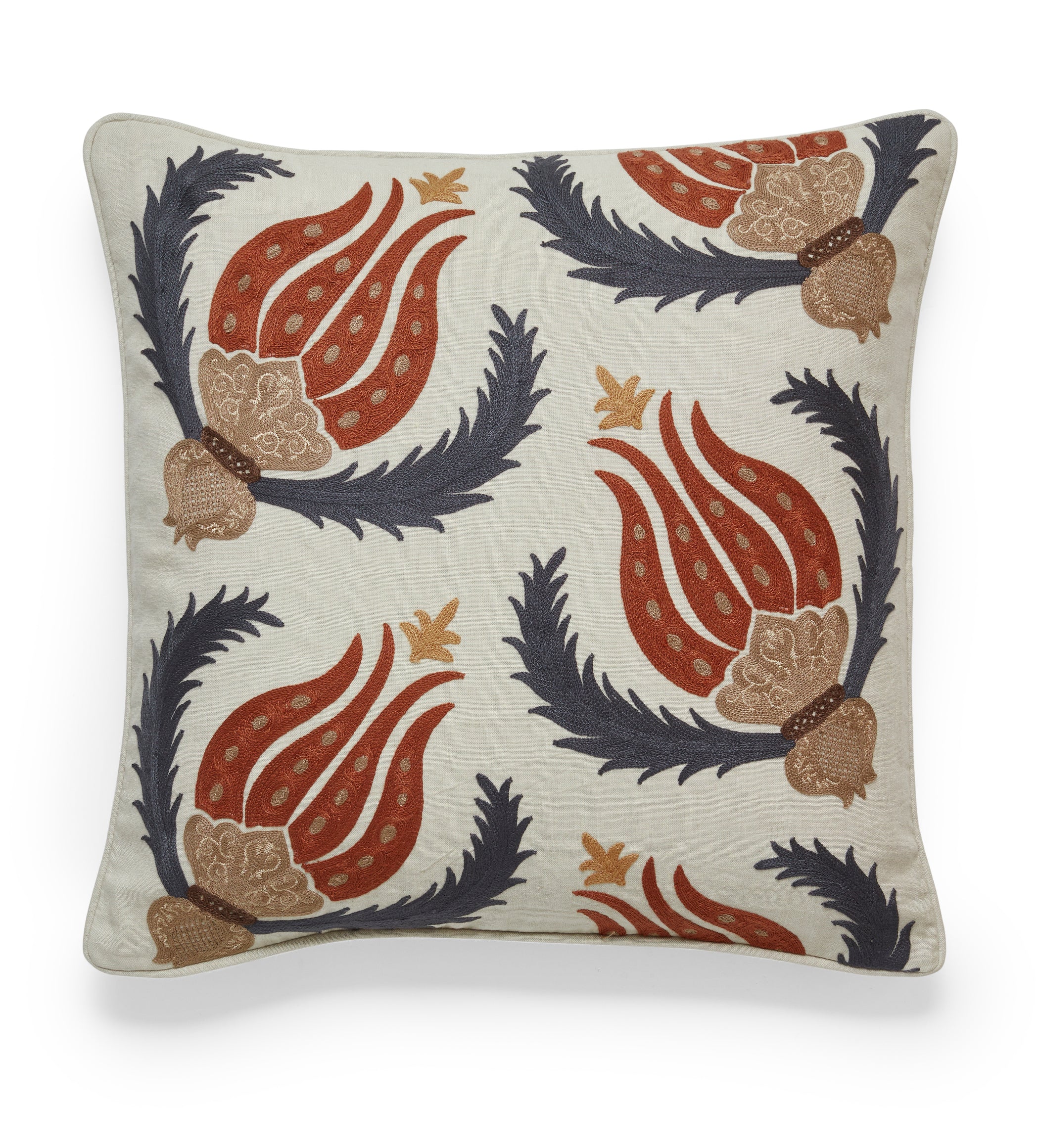Hazra Cushion Cover - Warm Red