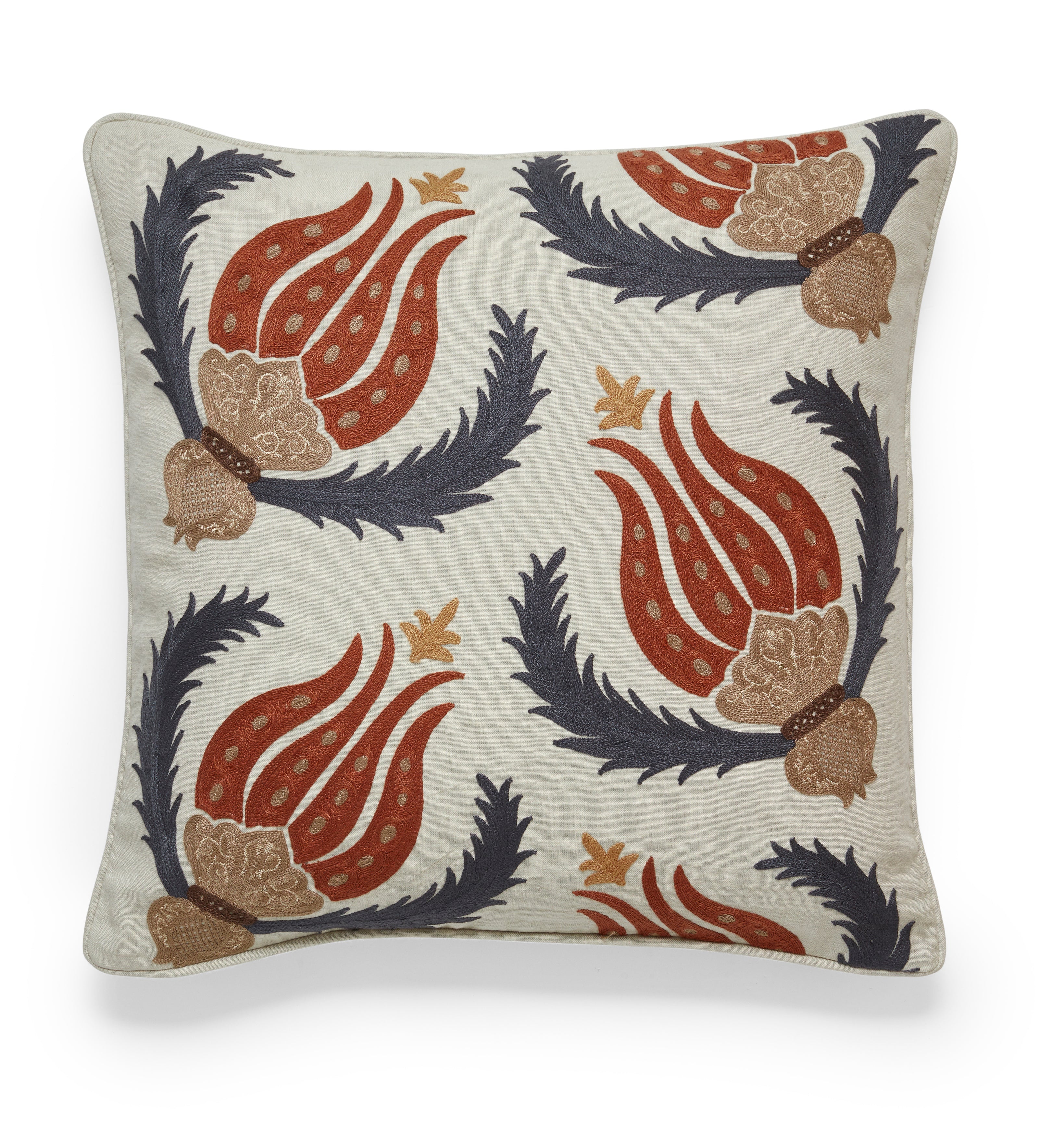 Hazra Cushion Cover - Warm Red