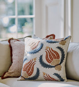 Hazra Cushion Cover - Warm Red