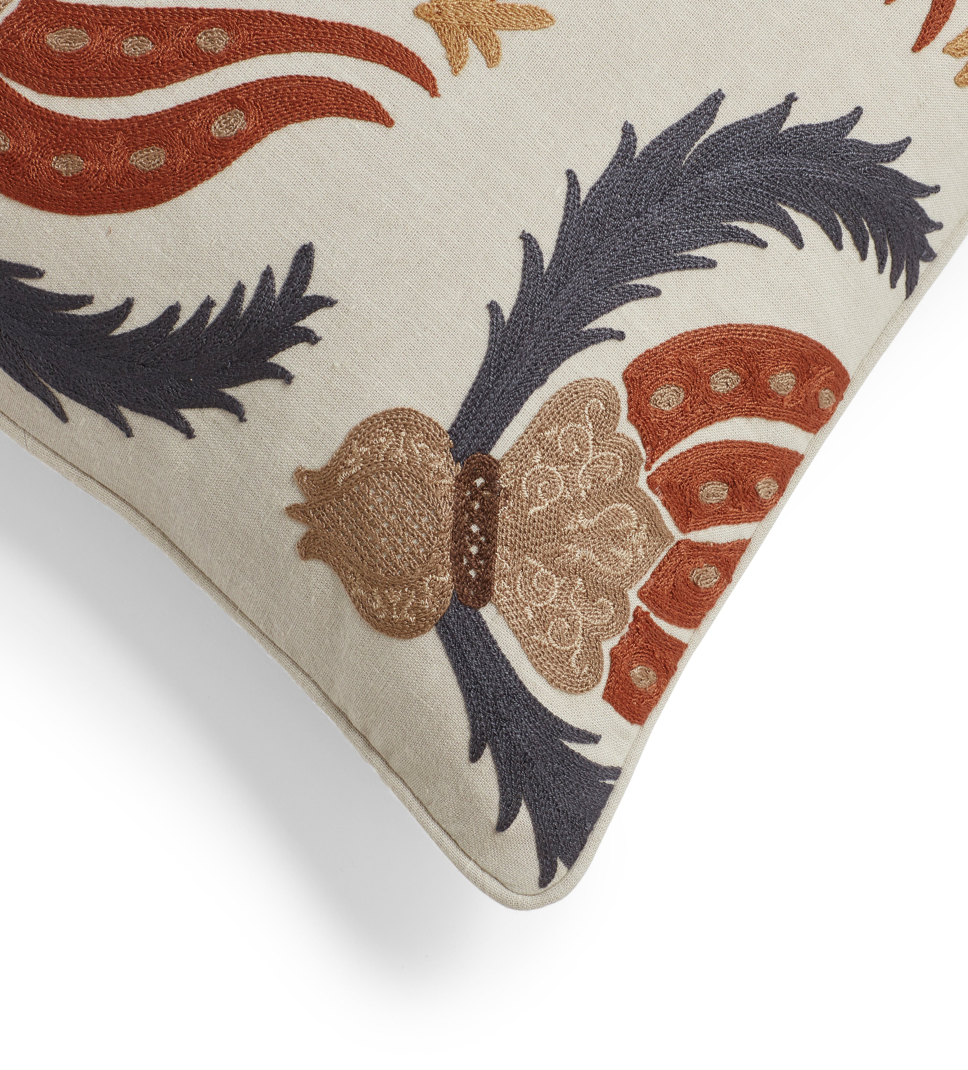 Hazra Cushion Cover - Warm Red
