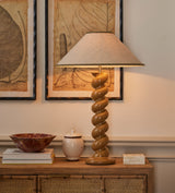 Henshall Table Lamp Base - Washed Orange