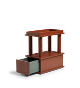 Herbert Sofa Side Table - Earthy Red