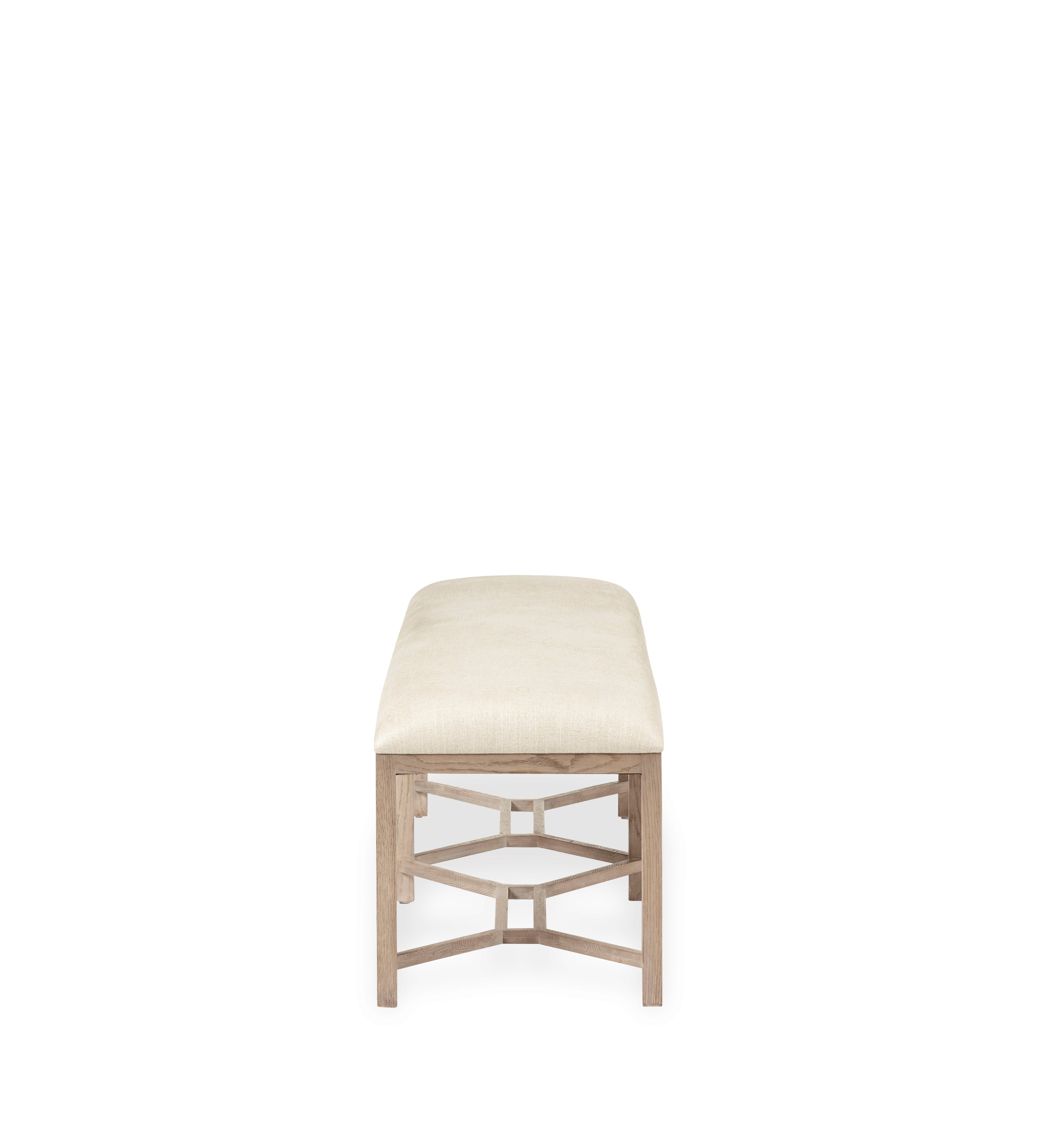 Hester Bench - Flaxen Diamond Twill