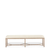 Hester Bench - Flaxen Diamond Twill
