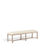 Hester Bench - Flaxen Diamond Twill