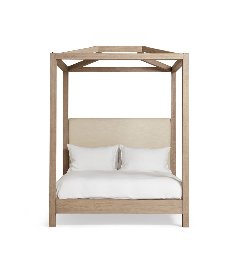 Hester Four-Poster Bed - King Size - Bleached Oak