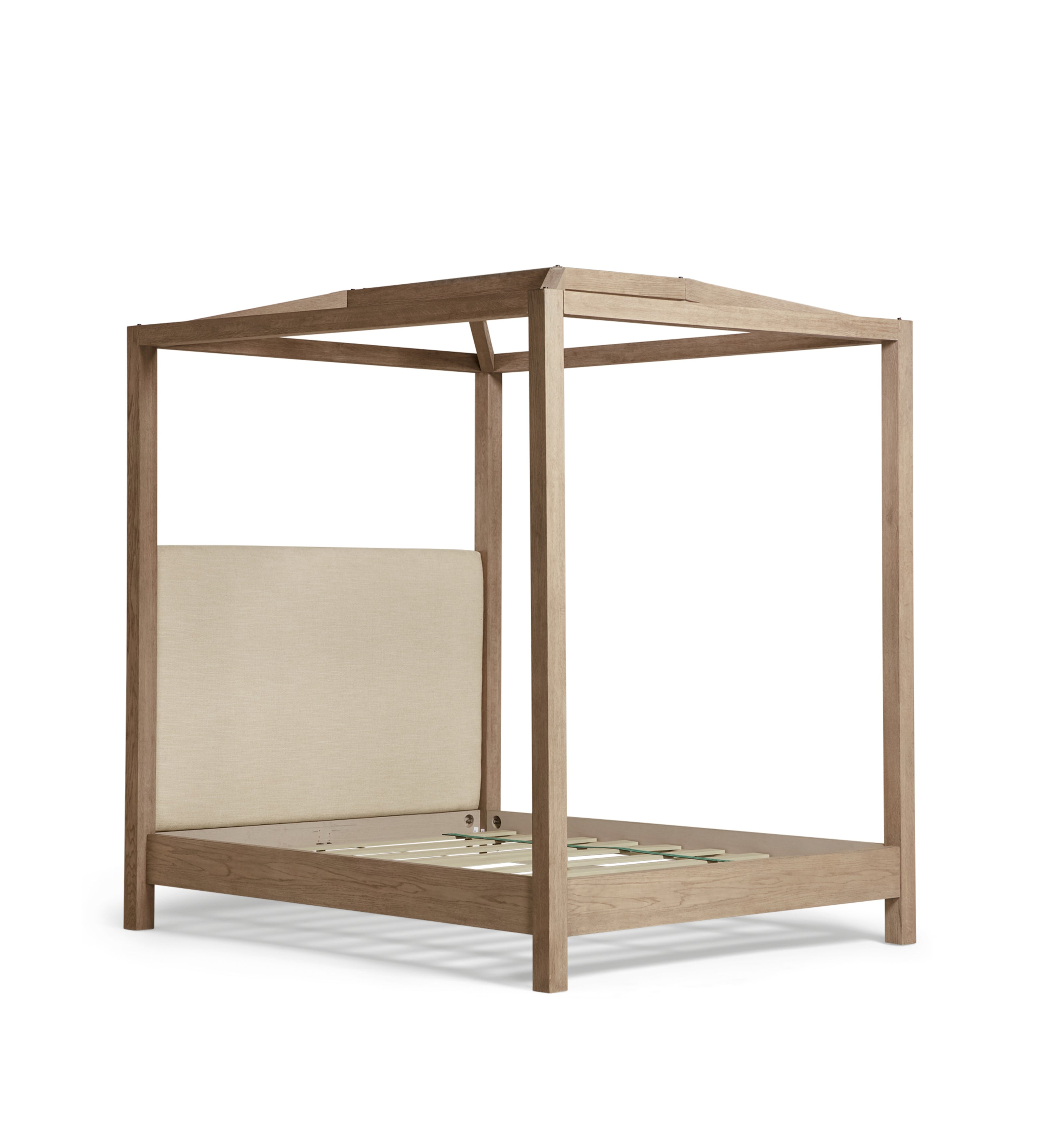 Hester Four-Poster Bed - King Size - Bleached Oak