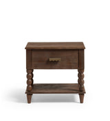 Hilltop Bedside Table – Smoked Acacia