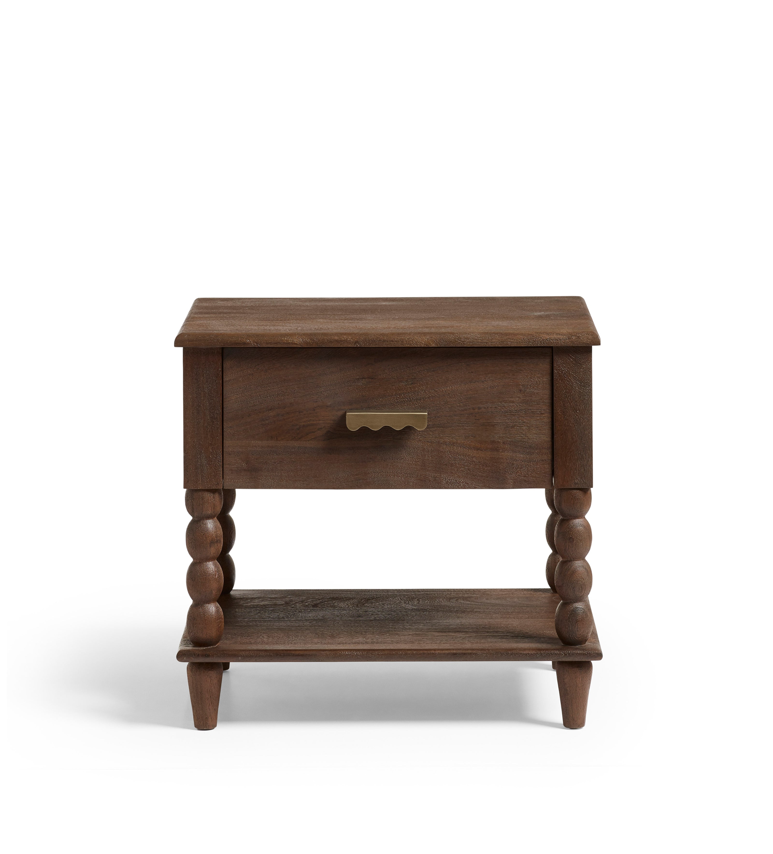 Hilltop Bedside Table – Smoked Acacia