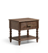 Hilltop Bedside Table – Smoked Acacia
