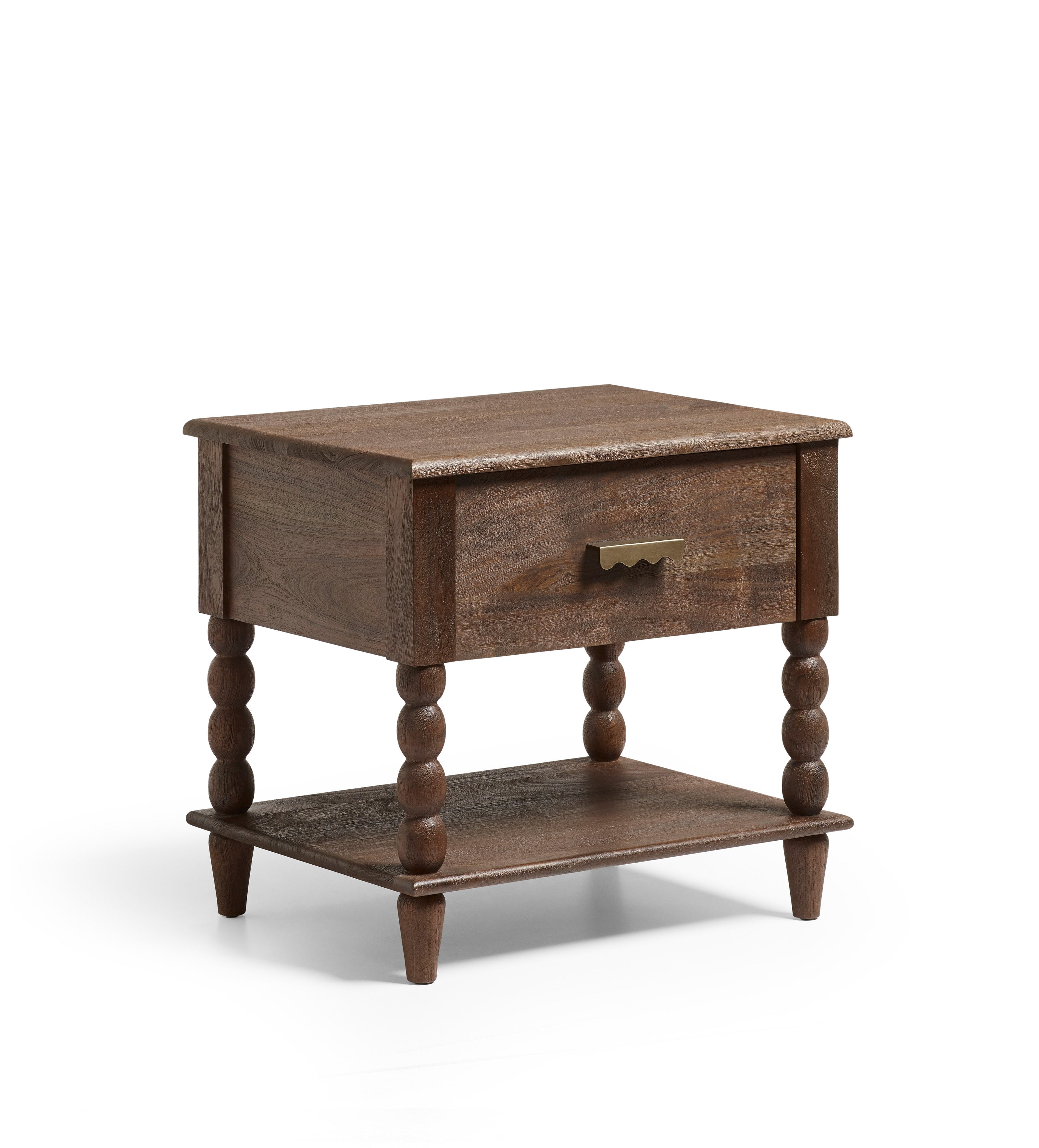 Hilltop Bedside Table – Smoked Acacia