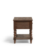 Hilltop Bedside Table – Smoked Acacia