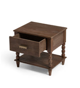 Hilltop Bedside Table – Smoked Acacia