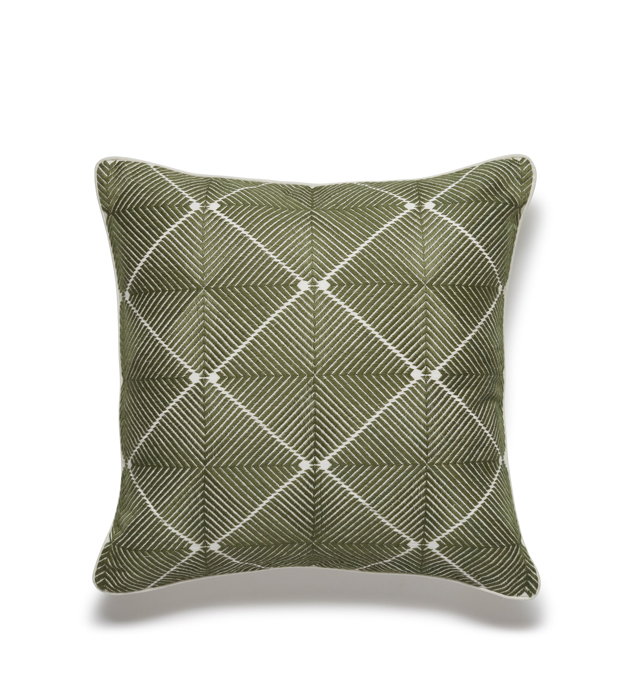 Hirkani Diamond Cushion Cover - Moss