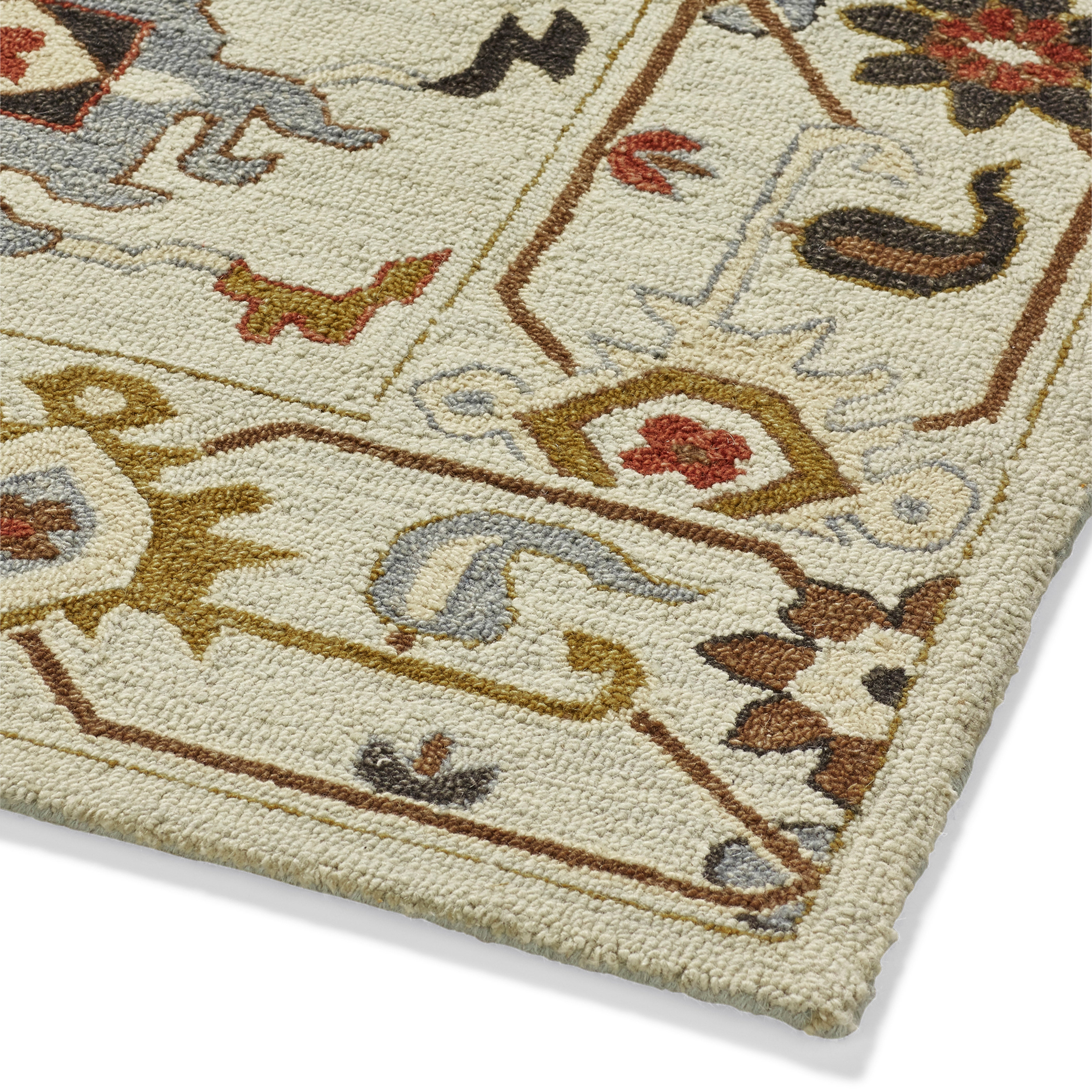Homar Rug 244x305cm - Pale Blue/Multi-Coloured | OKA