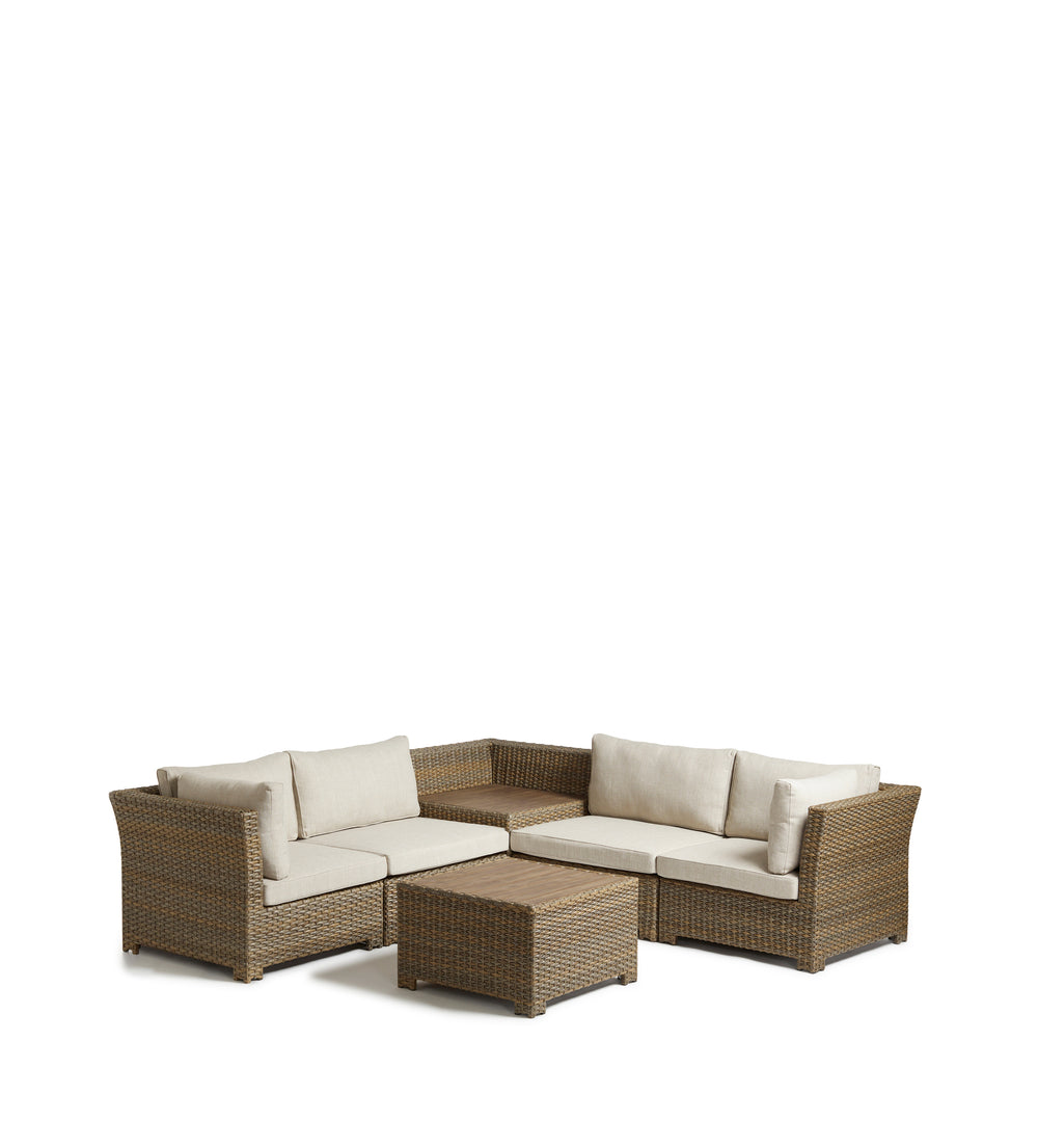 Humphry Corner Set and Coffee Table - Bark