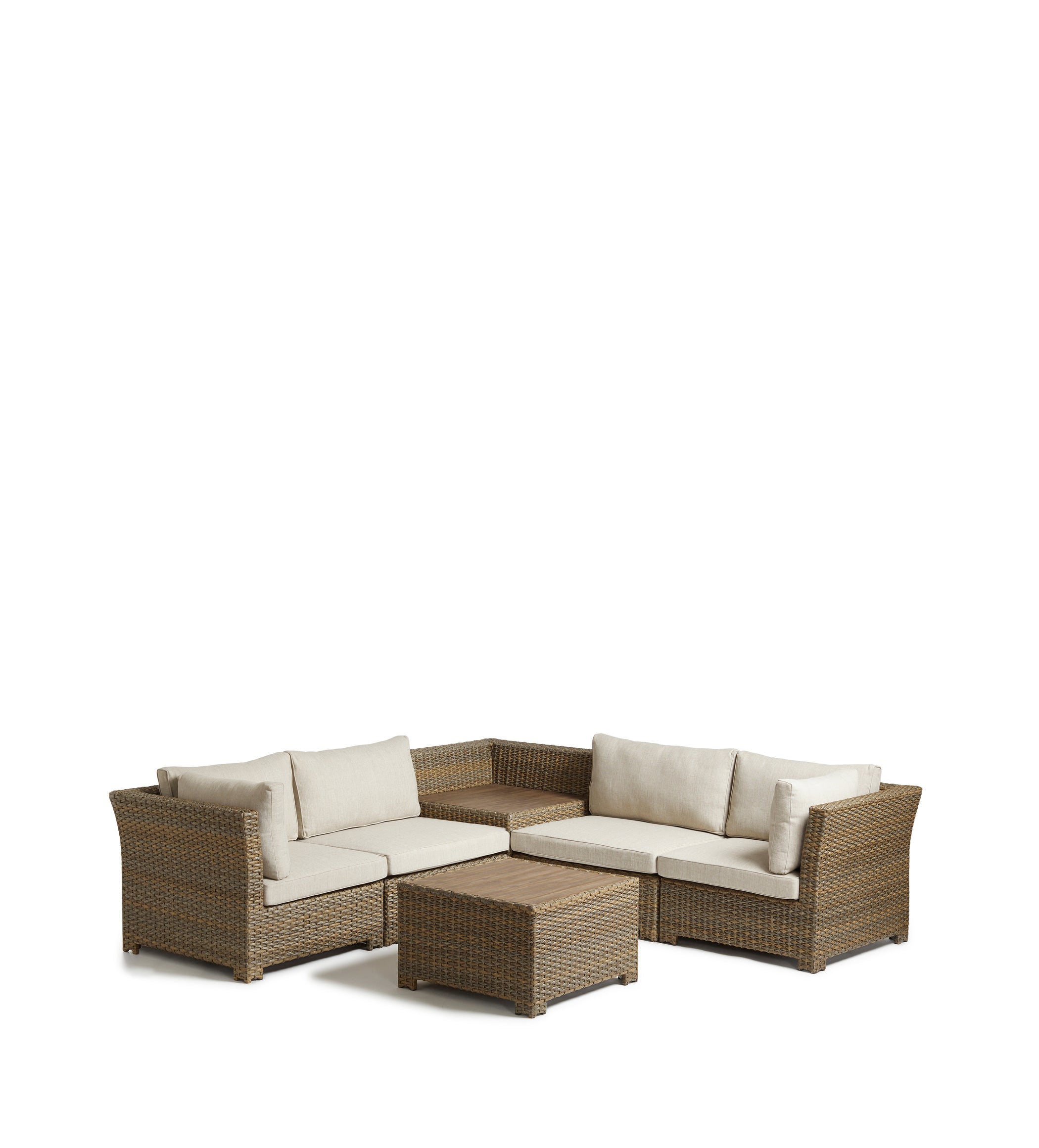 Humphry Corner Set and Coffee Table - Bark