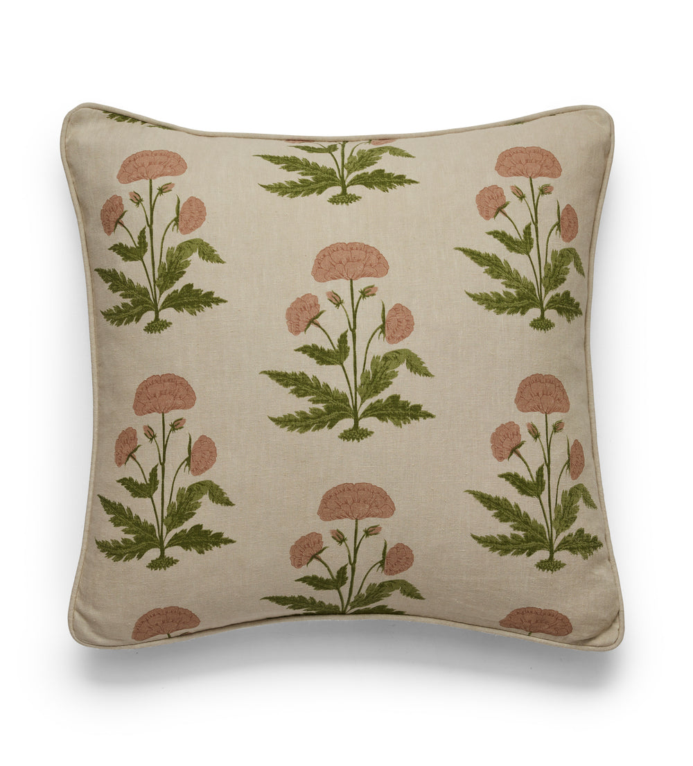 Imber Poppy Cushion Cover - Apricot